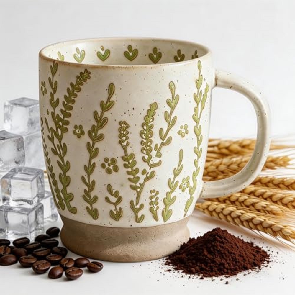 Handmade Ceramic Mug - Mug à café de 18 oz,