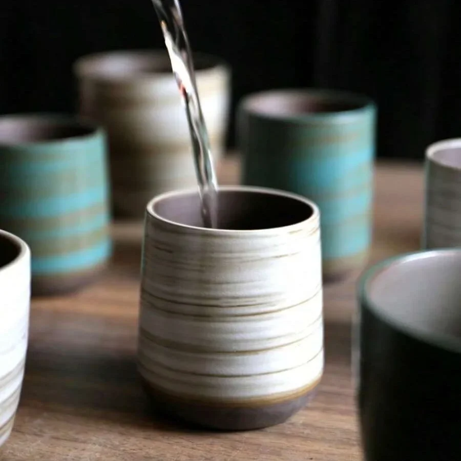 Tasse en grès craquelée peinte - Handmade Ceramic Mug avis et prix