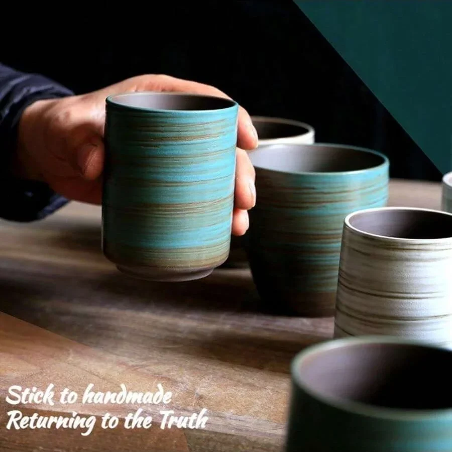 Tasse en grès craquelée peinte - Handmade Ceramic Mug avis et prix